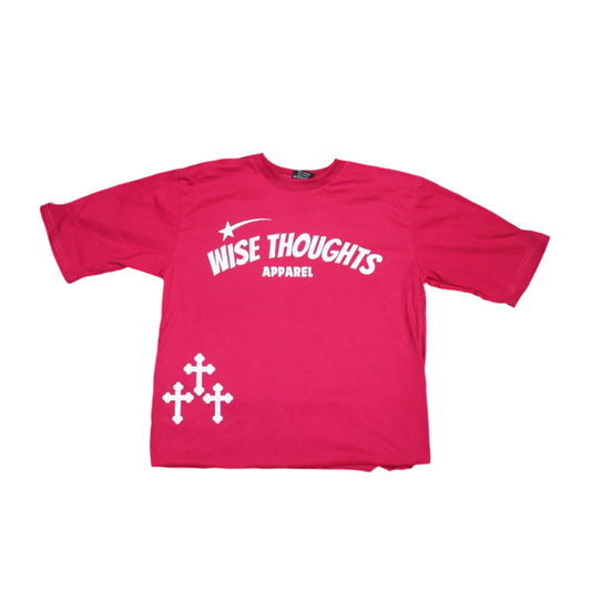 Bubble Gum “Wise Thoughts” Oversized Crop Tee