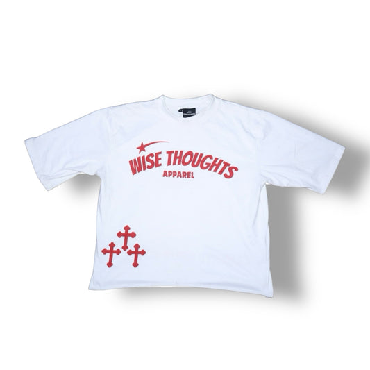 Cherry Ink “Wise Thoughts” Oversized Crop Tee