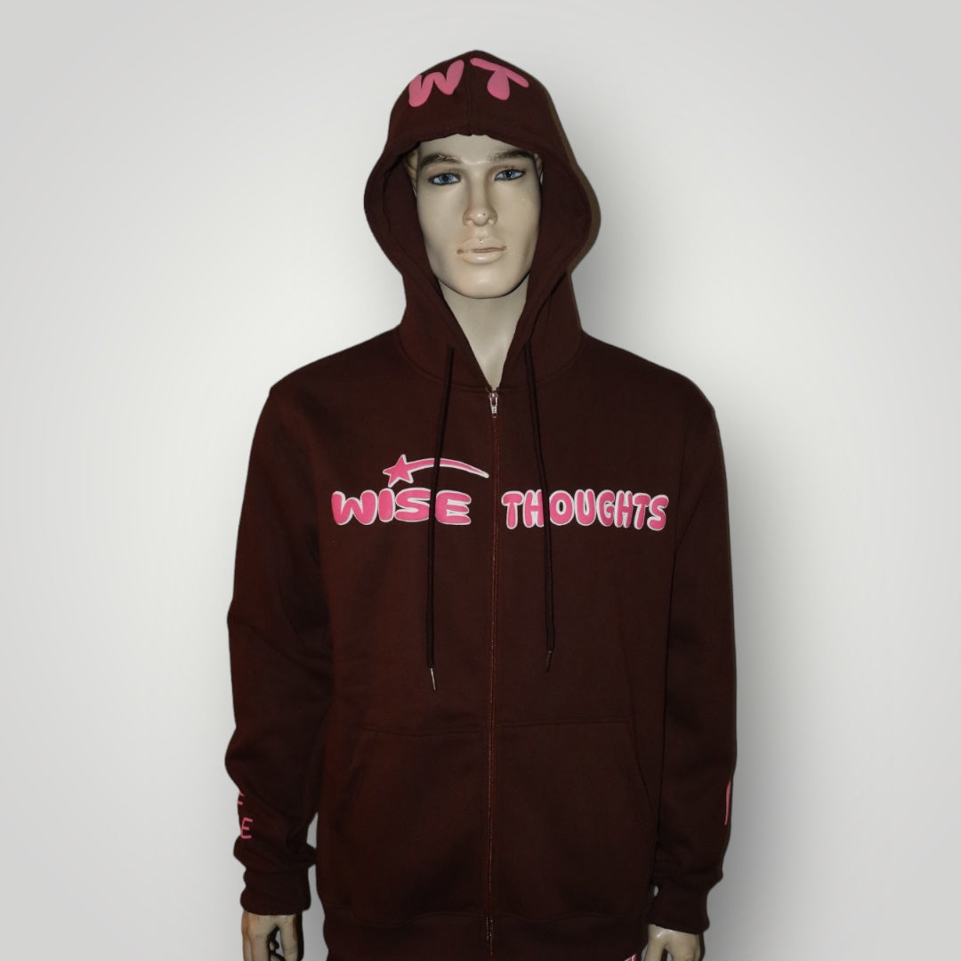 Wise Thoughts 3D Puff  Zip Up