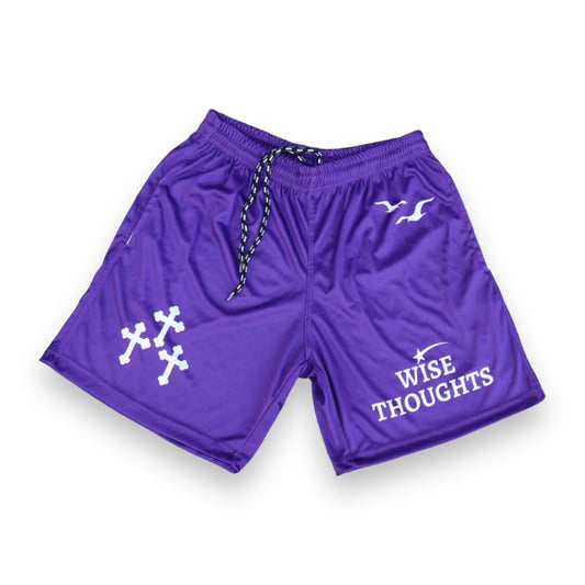 Royalty “Wise Thoughts” Mesh Shorts