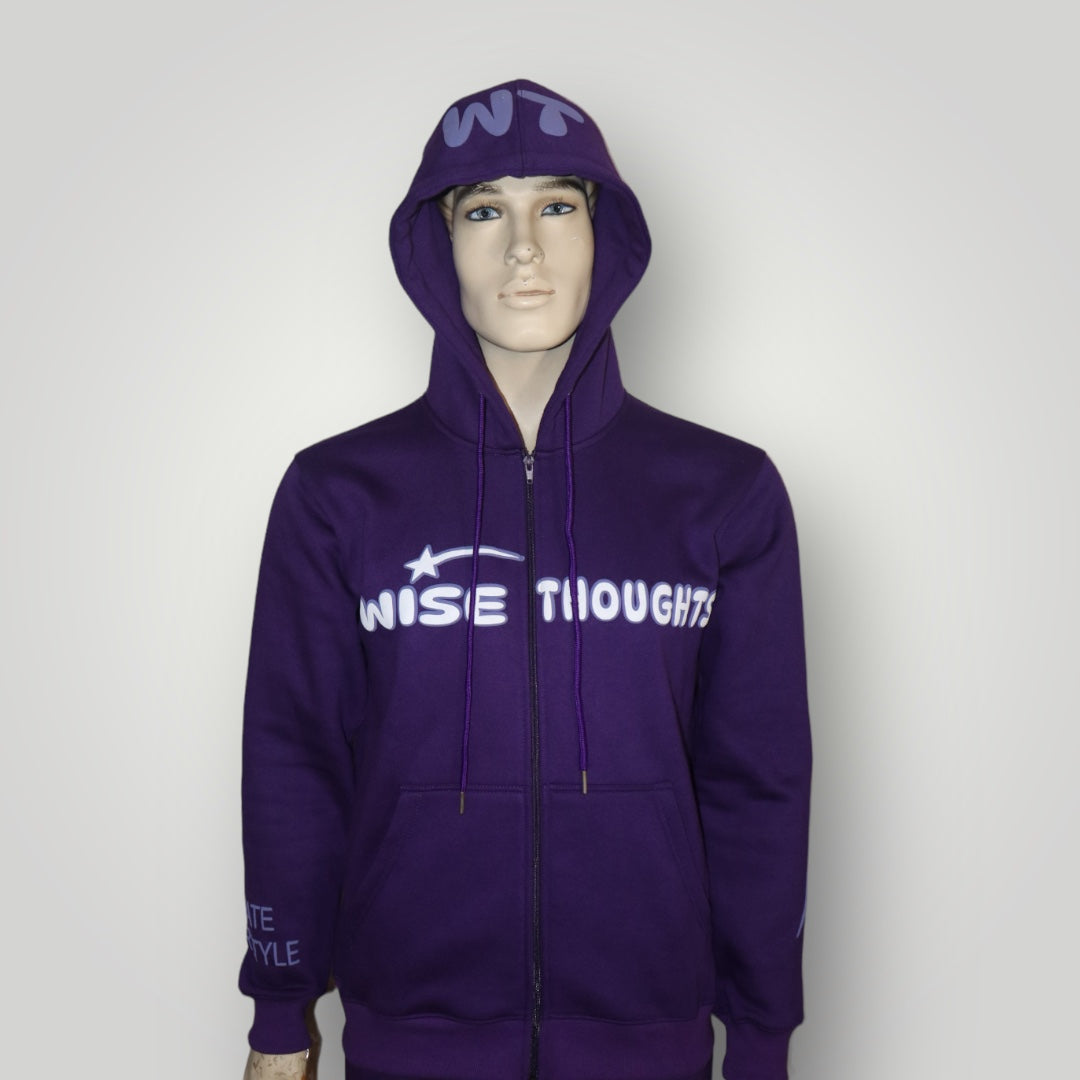 Wise Thoughts 3D Puff  Zip Up