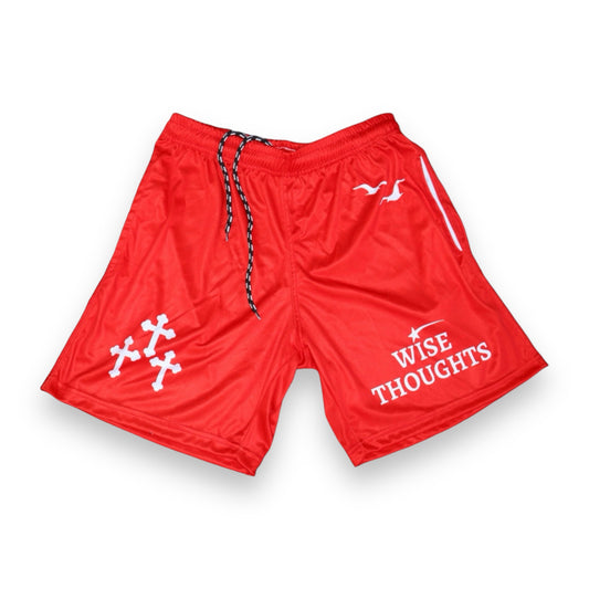 Mango Glow “Wise Thoughts” Mesh Shorts