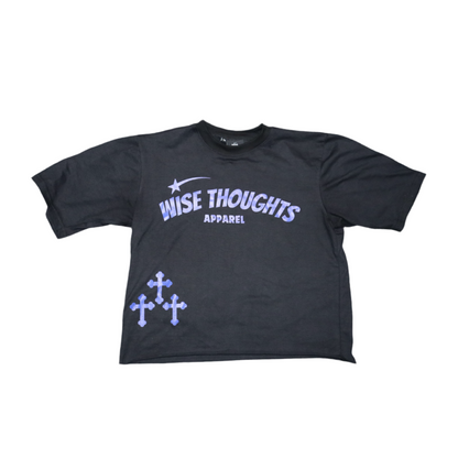 Deep Night “Wise Thoughts” Oversized Crop Tee