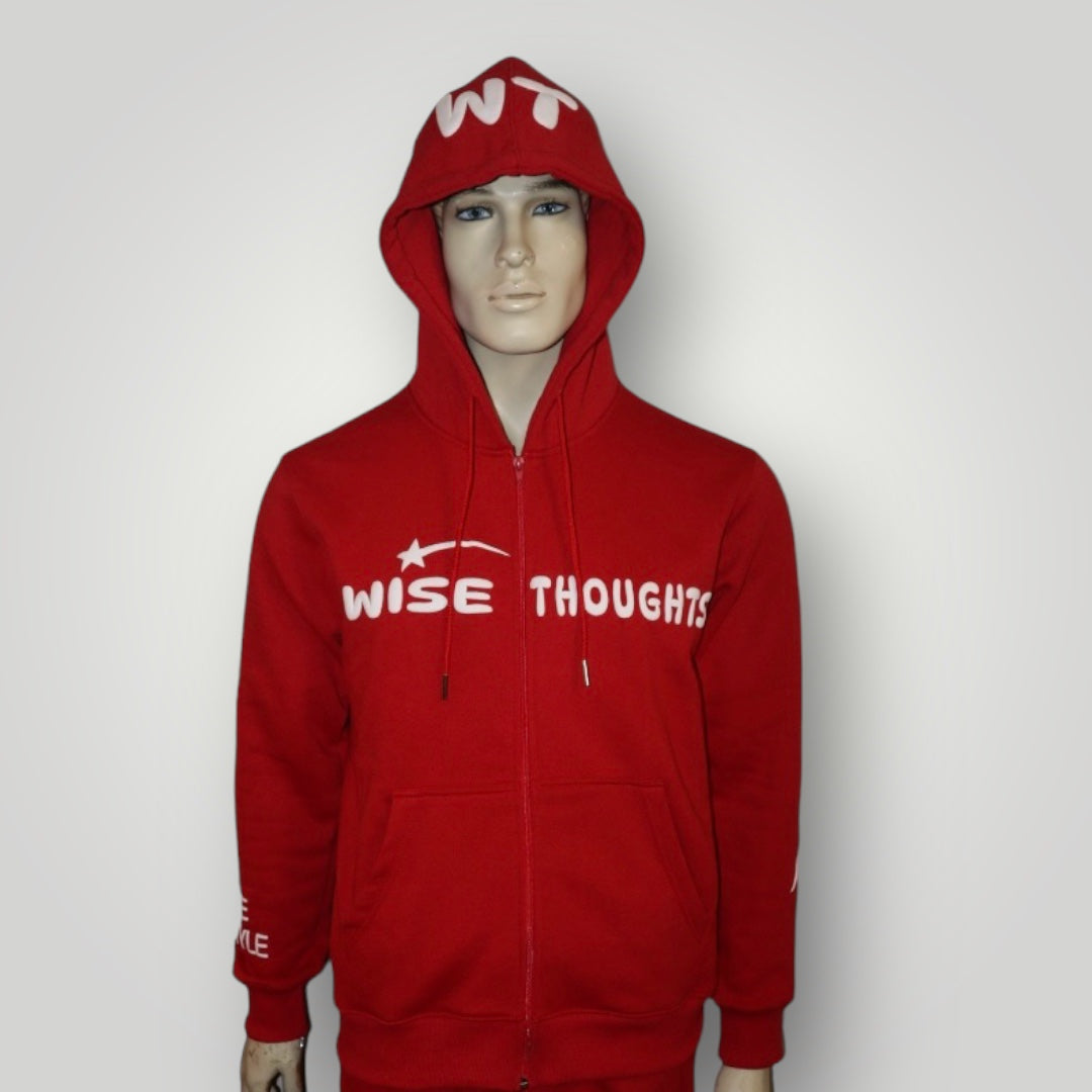 Wise Thoughts 3D Puff  Zip Up