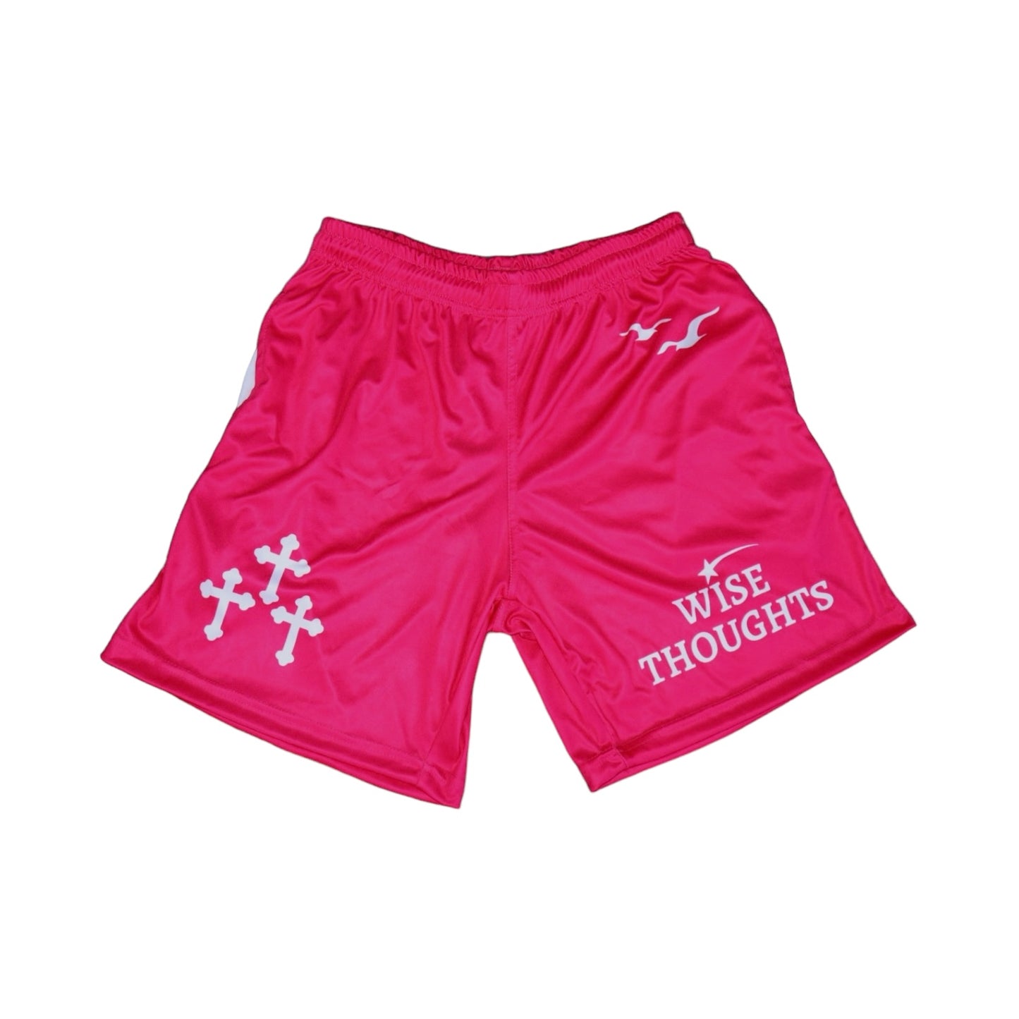 Raspberry Pop “Wise Thoughts” Mesh Shorts